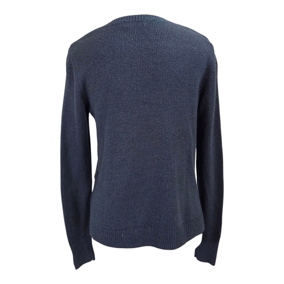 Reitmans Blue and White Penguin Sweater Size Small - Picture 2 of 5